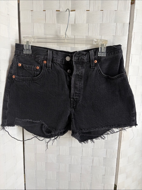 Levi's Pants - Levi's Black Distressed Denim Jean Shorts